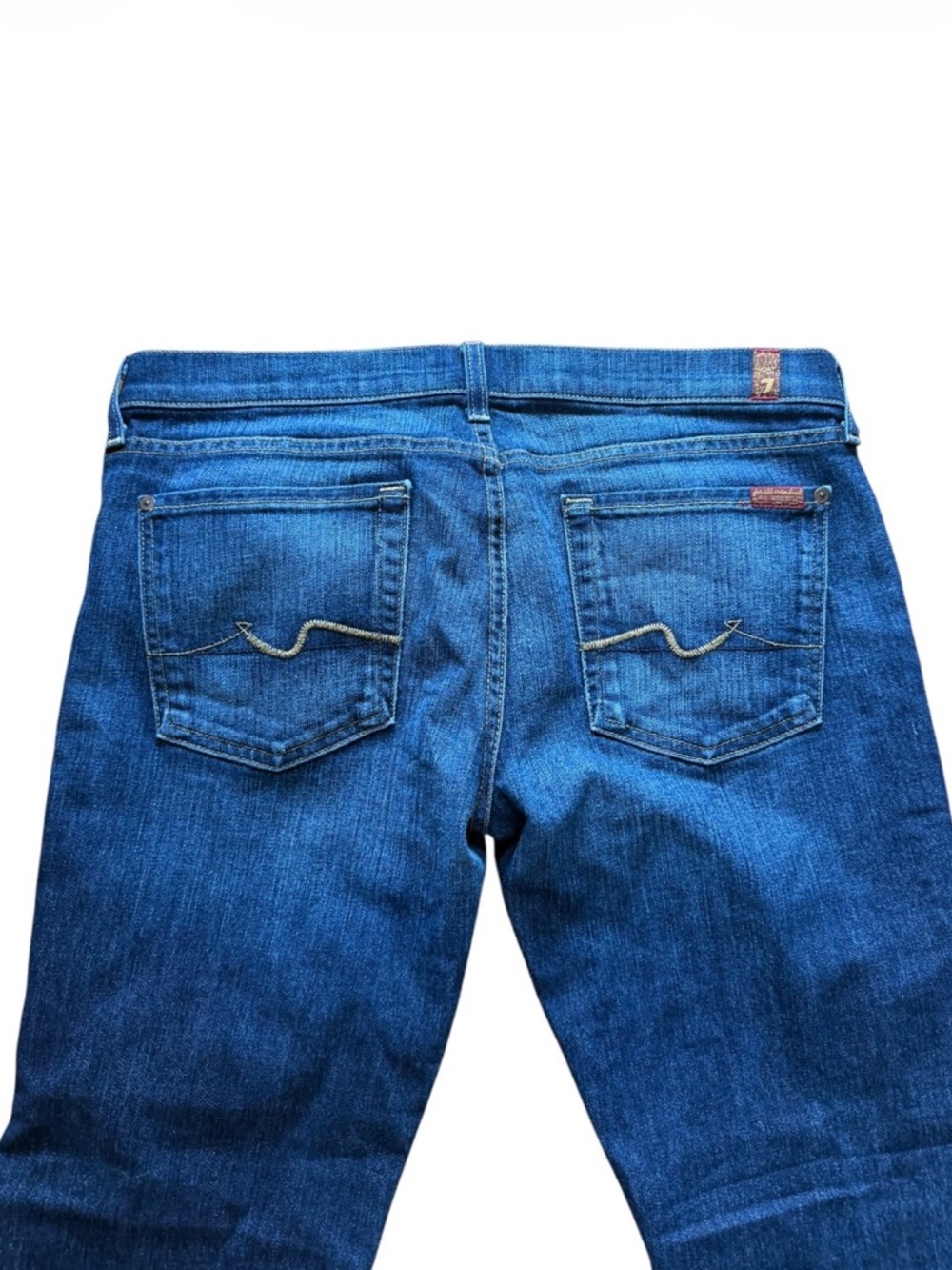 7 For All Mankind Women’s Dark Blue Bootcut Jeans Size 32 - Picture 2 of 9